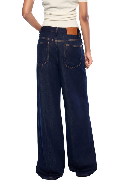 Dark Blue Vintage Wash Jeans - ANN ANDELMAN