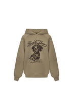 Dark Brown Puppy Print Hoodie - ANN ANDELMAN