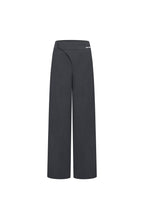 Dark Dray Deconstructed Wide - leg Trousers - ANN ANDELMAN