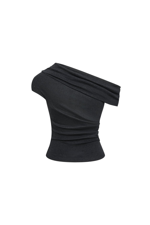 Dark Gray Deconstructed Layered Top - ANN ANDELMAN