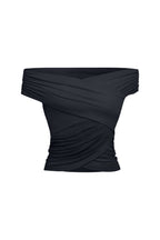 Dark Gray Layered Off - shoulder Top - ANN ANDELMAN