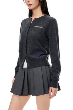 Dark Grey Cashmere Cardigan - ANN ANDELMAN