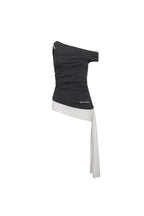 Dark Grey Off - Shoulder T-Shirt - ANN ANDELMAN