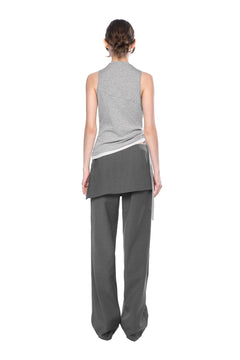 Dark Grey Patchwork Trousers - ANN ANDELMAN