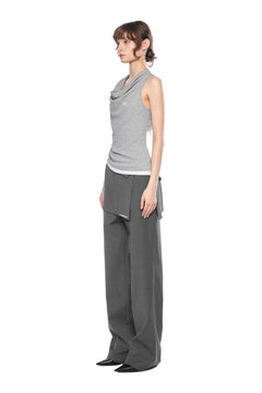 Dark Grey Patchwork Trousers - ANN ANDELMAN