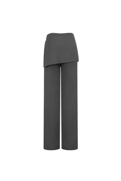 Dark Grey Patchwork Trousers - ANN ANDELMAN