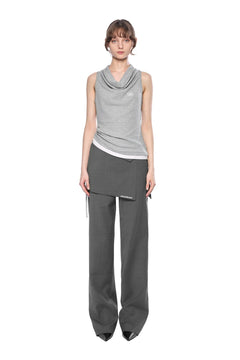 Dark Grey Patchwork Trousers - ANN ANDELMAN