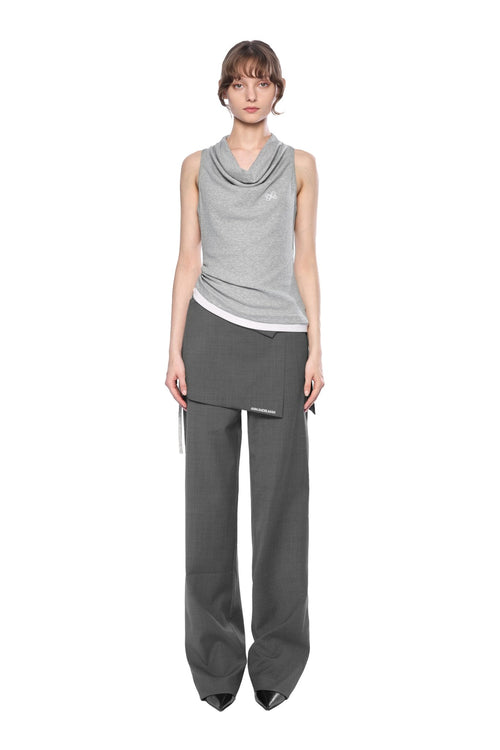 Dark Grey Patchwork Trousers - ANN ANDELMAN