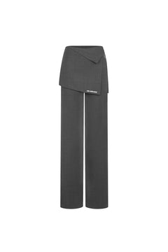 Dark Grey Patchwork Trousers - ANN ANDELMAN