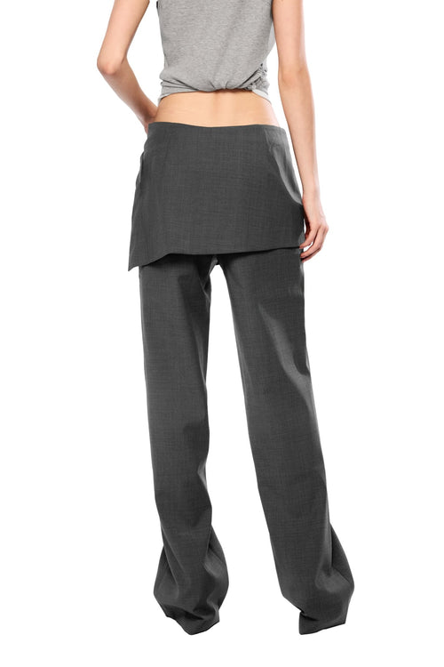 Dark Grey Patchwork Trousers - ANN ANDELMAN