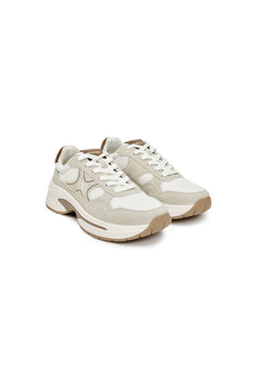 Gray and White Casual Sneakers - ANN ANDELMAN