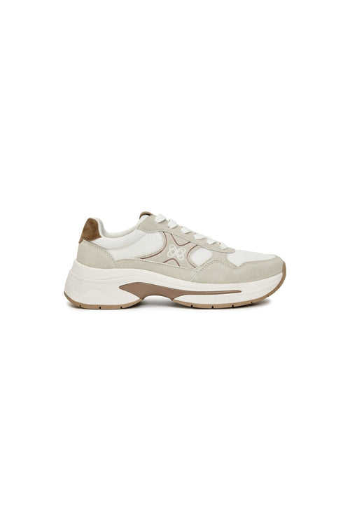 Gray and White Casual Sneakers - ANN ANDELMAN