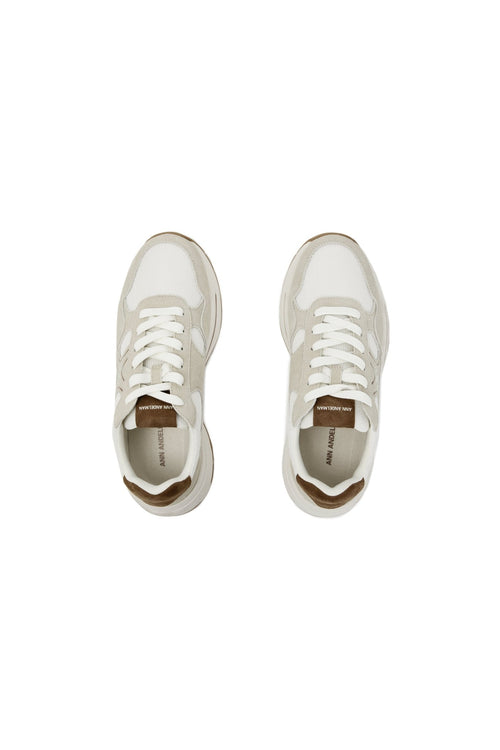 Gray and White Casual Sneakers - ANN ANDELMAN