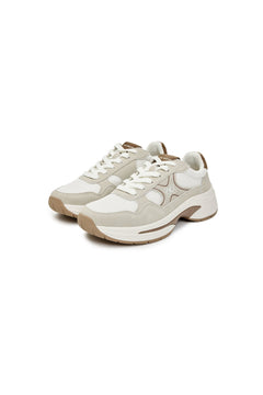 Gray and White Casual Sneakers - ANN ANDELMAN
