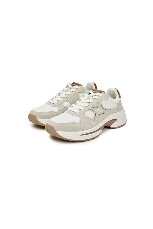 Gray and White Casual Sneakers - ANN ANDELMAN