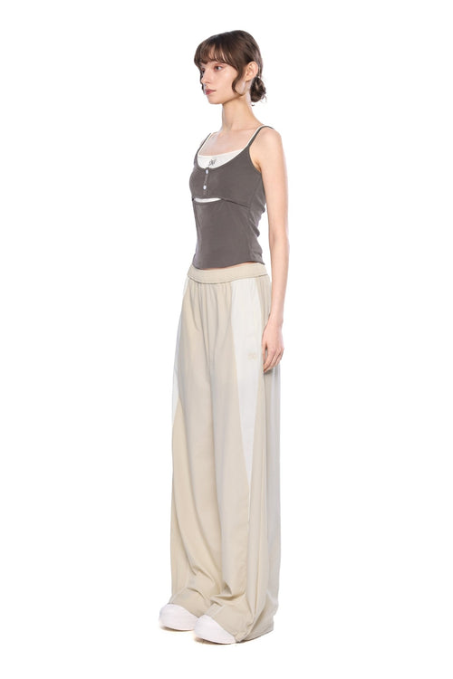 Gray - Brown Double - Layered Vest - ANN ANDELMAN