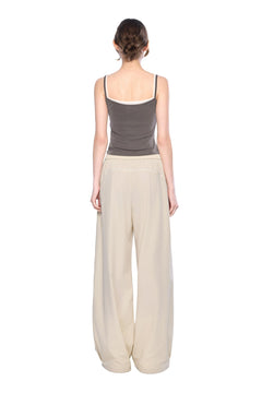 Gray - Brown Double - Layered Vest - ANN ANDELMAN