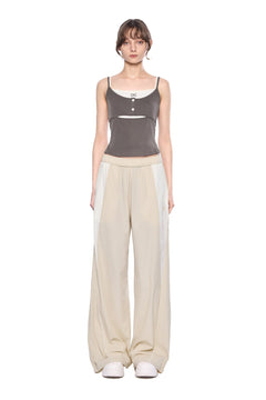 Gray - Brown Double - Layered Vest - ANN ANDELMAN