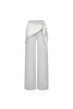Gray Detachable Triangular Bandana Patchwork Sweatpants - ANN ANDELMAN
