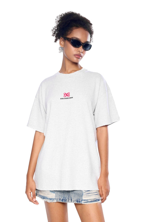 Gray Eye Chart T-Shirt - ANN ANDELMAN