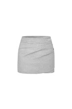 Gray Knitted Pleated Midi Skirt - ANN ANDELMAN