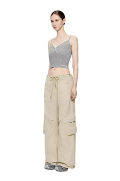 Gray Lace-trimmed Wool Vest - ANN ANDELMAN