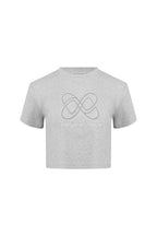 Gray Washed Distressed LOGO T-Shirt - ANN ANDELMAN