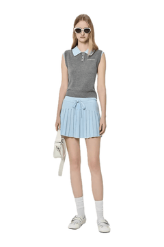 Gray Wool Vest - ANN ANDELMAN