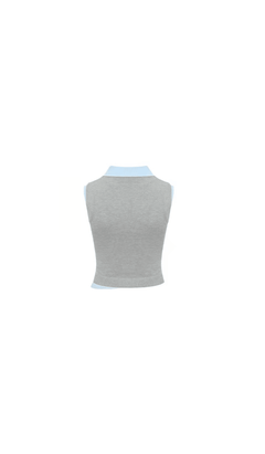 Gray Wool Vest - ANN ANDELMAN