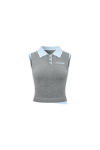 Gray Wool Vest - ANN ANDELMAN