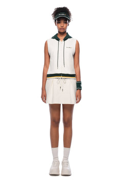 Green and White Knitted Skirt - ANN ANDELMAN