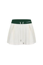 Green and White Knitted Skirt - ANN ANDELMAN