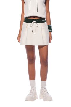 Green and White Knitted Skirt - ANN ANDELMAN