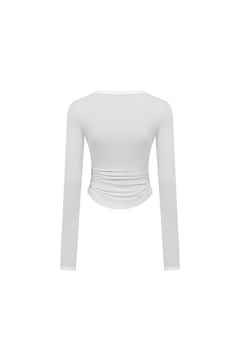 Grey Envelope Lord T-shirt with contrasting edges - ANN ANDELMAN