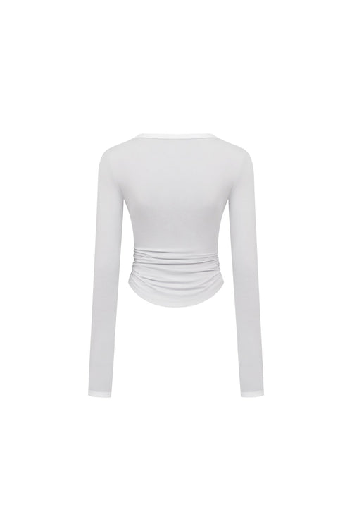 Grey Envelope Lord T-shirt with contrasting edges - ANN ANDELMAN