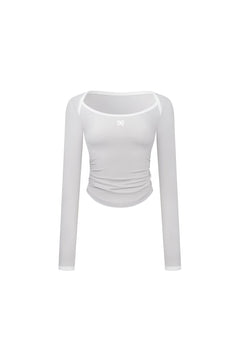 Grey Envelope Lord T-shirt with contrasting edges - ANN ANDELMAN