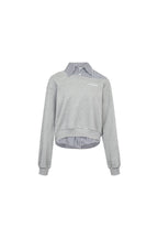 Grey Faux Two - Piece Sweatshirt - ANN ANDELMAN