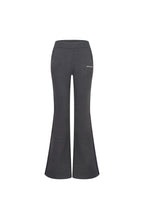 Grey Flared Knit Trousers - ANN ANDELMAN