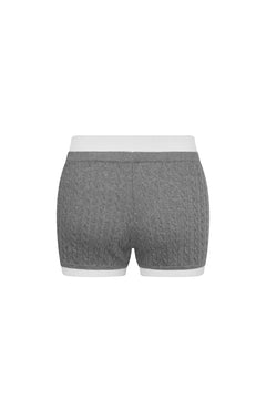 Grey knitted Shorts - ANN ANDELMAN