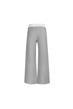 Grey Logo - tape Thickened Sports Pants - ANN ANDELMAN