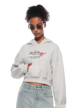 Grey Paris Series Envelope Print Sweatshirt - ANN ANDELMAN