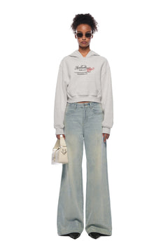 Grey Paris Series Envelope Print Sweatshirt - ANN ANDELMAN