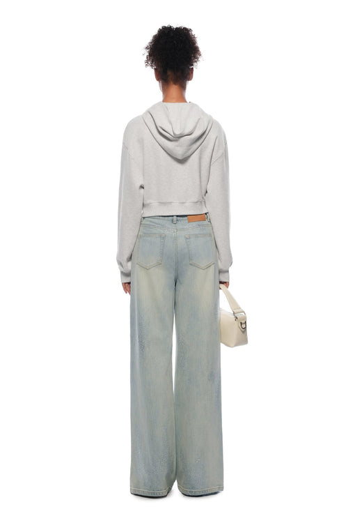 Grey Paris Series Envelope Print Sweatshirt - ANN ANDELMAN