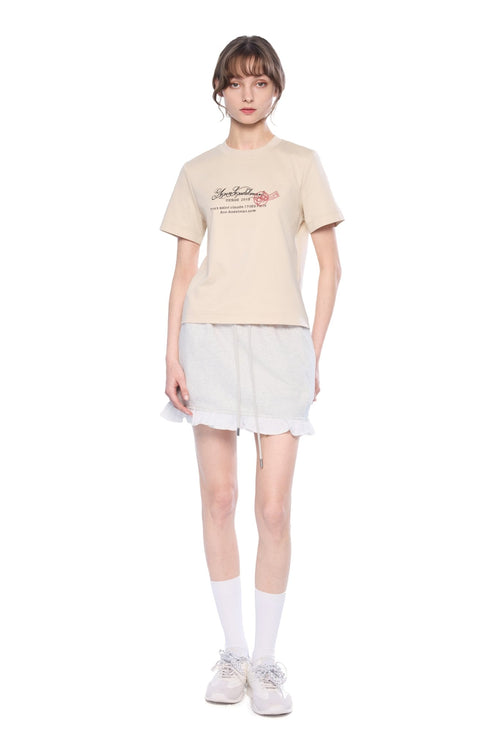 Grey Ruffled Skirt - ANN ANDELMAN