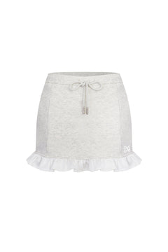 Grey Ruffled Skirt - ANN ANDELMAN