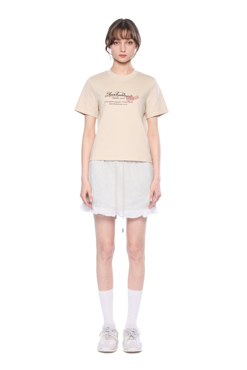 Grey Ruffled Skirt - ANN ANDELMAN