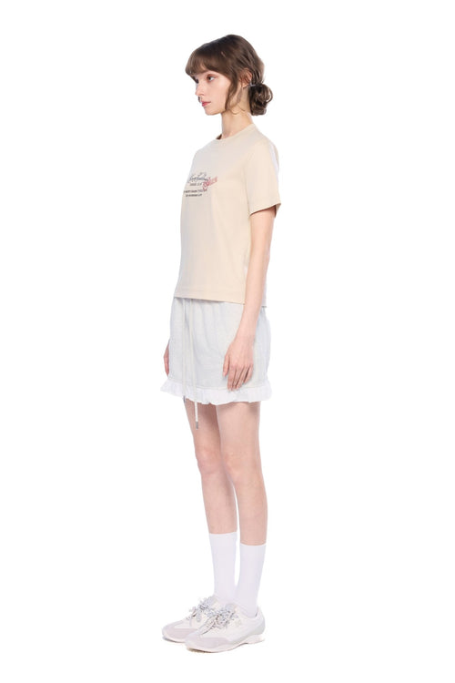 Grey Ruffled Skirt - ANN ANDELMAN