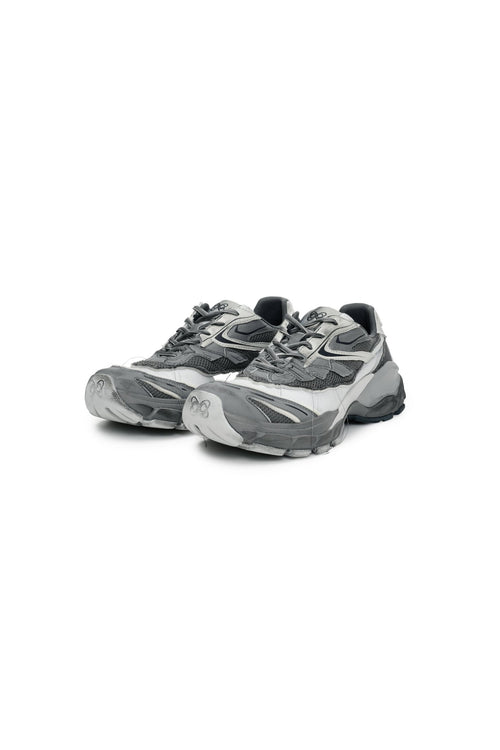 Grey Split Distressed Sneakers - ANN ANDELMAN