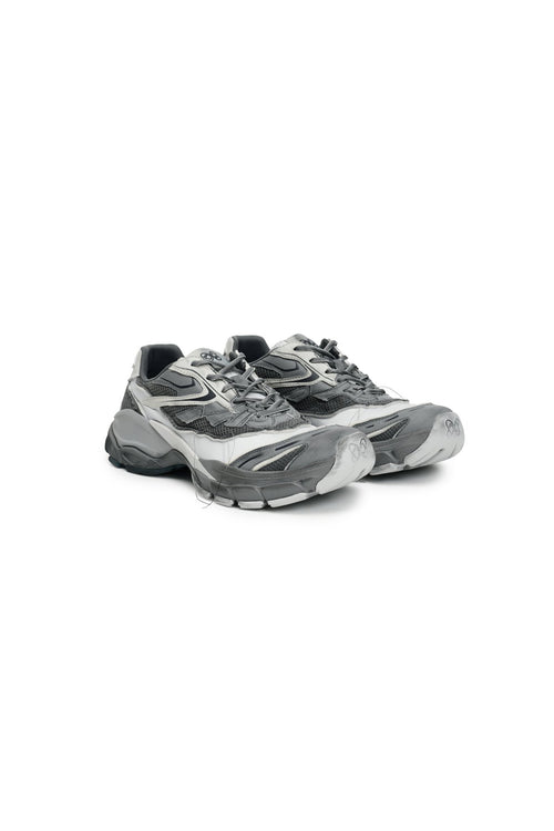 Grey Split Distressed Sneakers - ANN ANDELMAN