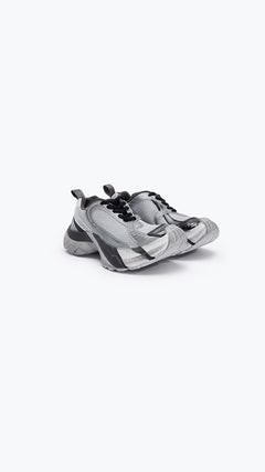 Grey The Fusion Retro Running Shoes - ANN ANDELMAN